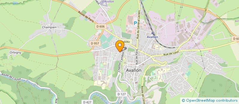 localisation de l'entreprise SCI ARCHRIS à AVALLON