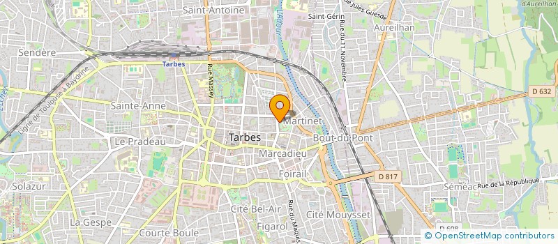 localisation de l'entreprise SCI ARCHYVES  TARBES