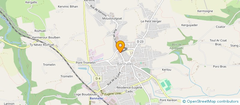 localisation de l'entreprise SCI ARCO  BANNALEC