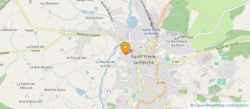 localisation de l'entreprise SCI ARCODEM à SAINT-YRIEIX-LA-PERCHE