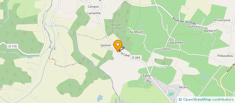 localisation de l'entreprise SCI ARCOS  COCUMONT