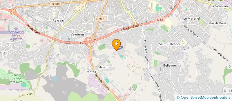 localisation de l'entreprise SCI ARCS  ALBI