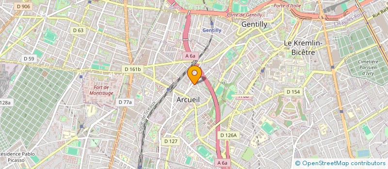 localisation de l'entreprise SCI ARCUEIL à ARCUEIL