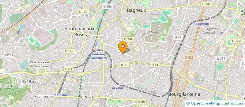 localisation de l'entreprise SCI ARCUEIL à FONTENAY-AUX-ROSES