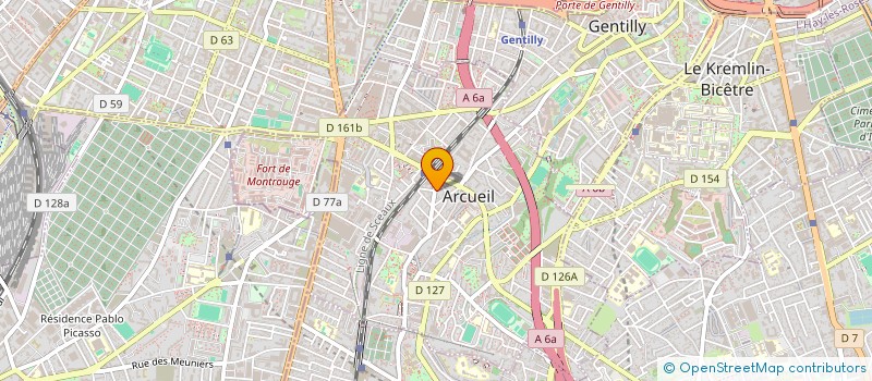 localisation de l'entreprise SCI ARCUEIL REPUBLIQUE  ARCUEIL