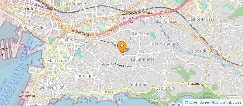 localisation de l'entreprise SCI ARD  TOULON