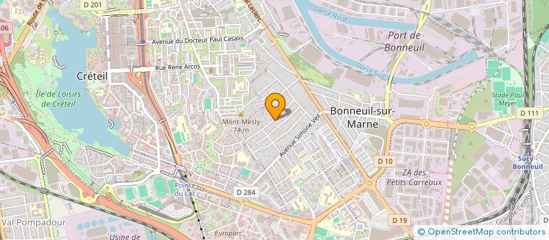 localisation de l'entreprise SCI ARDA  BONNEUIL-SUR-MARNE