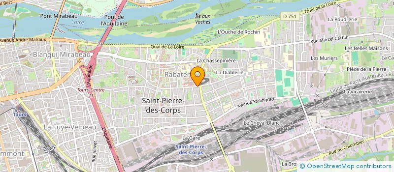 localisation de l'entreprise SCI ARDA  SAINT-PIERRE-DES-CORPS