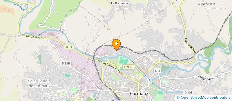 localisation de l'entreprise SCI ARDAL à CARMAUX