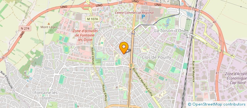 localisation de l'entreprise SCI ARDALIS à DIJON