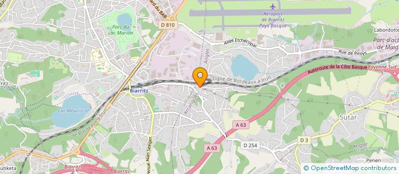 localisation de l'entreprise SCI ARDANABIA  ARCANGUES