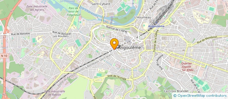 localisation de l'entreprise SCI ARDANGE à ANGOULEME