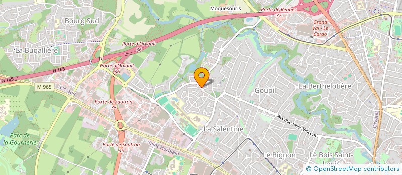 localisation de l'entreprise SCI ARDECHE à ORVAULT