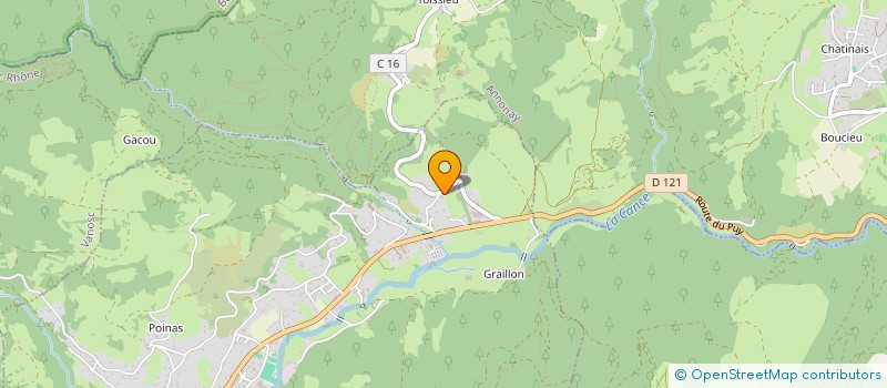 localisation de l'entreprise SCI ARDECHE CREATIONS ROUILLON AMANS  VILLEVOCANCE