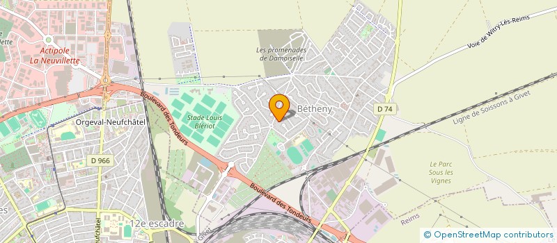 localisation de l'entreprise SCI ARDEMACE  BETHENY