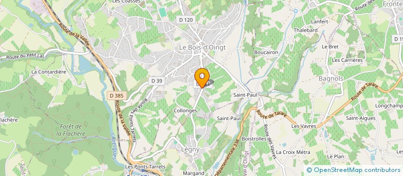 localisation de l'entreprise SCI ARDILLA  VAL D'OINGT