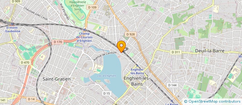 localisation de l'entreprise SCI AREA à ENGHIEN-LES-BAINS