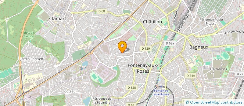 localisation de l'entreprise SCI AREADE à FONTENAY-AUX-ROSES