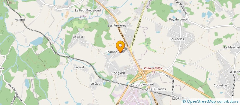 localisation de l'entreprise SCI ARECA à COUZEIX