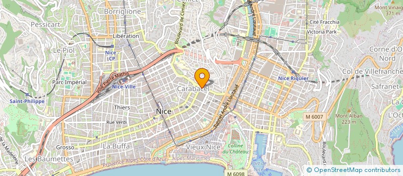 localisation de l'entreprise SCI AREDA à NICE