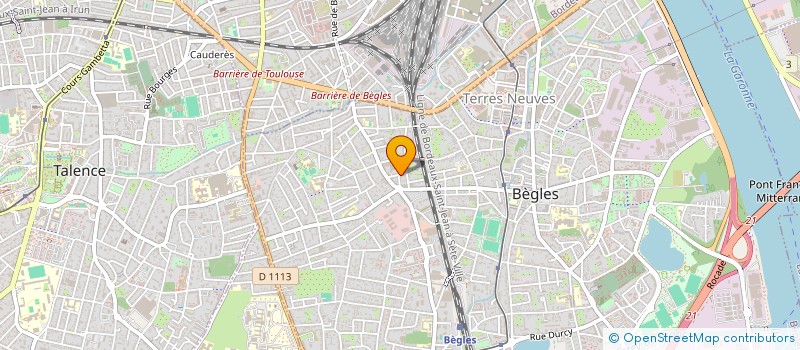 localisation de l'entreprise SCI AREILLE à BEGLES