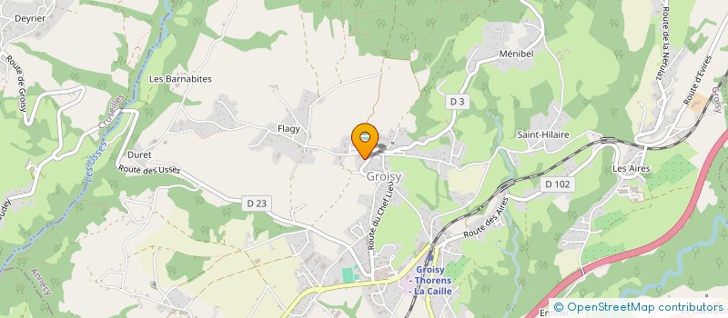 localisation de l'entreprise SCI AREL  GROISY