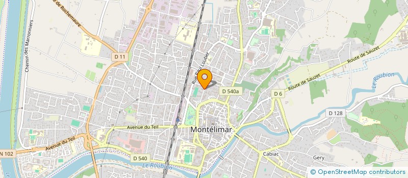localisation de l'entreprise SCI AREREM à MONTELIMAR