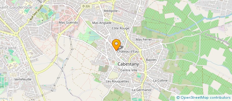 localisation de l'entreprise SCI ARES  CABESTANY