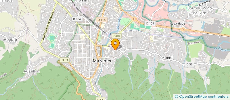 localisation de l'entreprise SCI ARES  MAZAMET