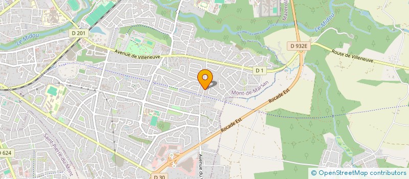 localisation de l'entreprise SCI ARES  MONT-DE-MARSAN