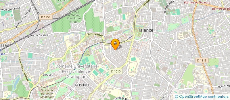 localisation de l'entreprise SCI ARES ETCHENIQUE  TALENCE