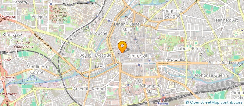localisation de l'entreprise SCI ARETHUSE  RENNES