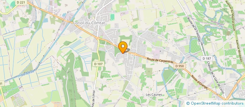 localisation de l'entreprise SCI AREVI  LORIOL-DU-COMTAT