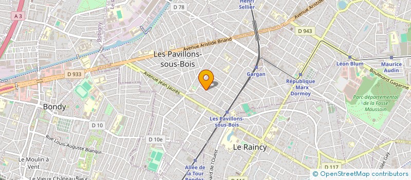localisation de l'entreprise SCI ARF à LES PAVILLONS-SOUS-BOIS