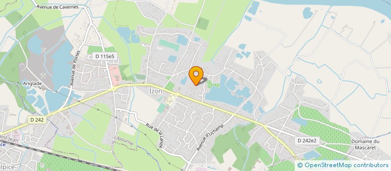 localisation de l'entreprise SCI ARFI-BEIS  IZON