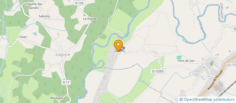 localisation de l'entreprise SCI ARFILFLO  LES PEINTURES