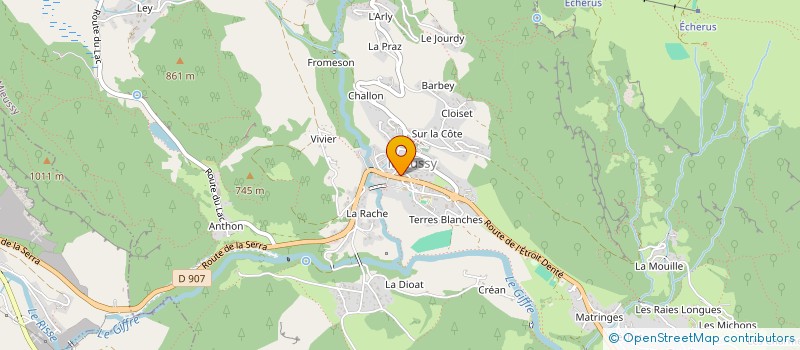 localisation de l'entreprise SCI ARFLO  MORILLON