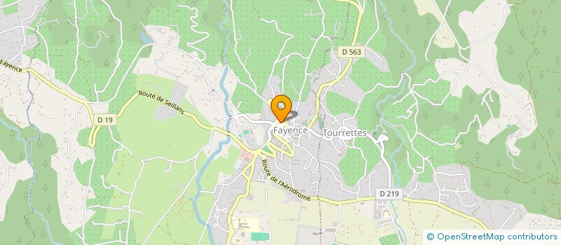 localisation de l'entreprise SCI ARFOR à FAYENCE