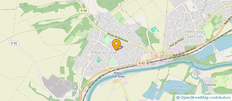 localisation de l'entreprise SCI ARGAEL  PRECY-SUR-OISE