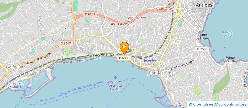 localisation de l'entreprise SCI ARGANE à ANTIBES