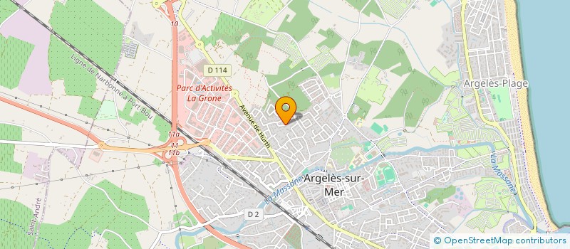 localisation de l'entreprise SCI ARGELAC  ARGELES-SUR-MER