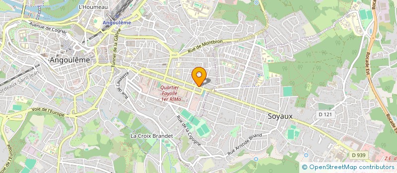 localisation de l'entreprise SCI ARGELINE à ANGOULEME