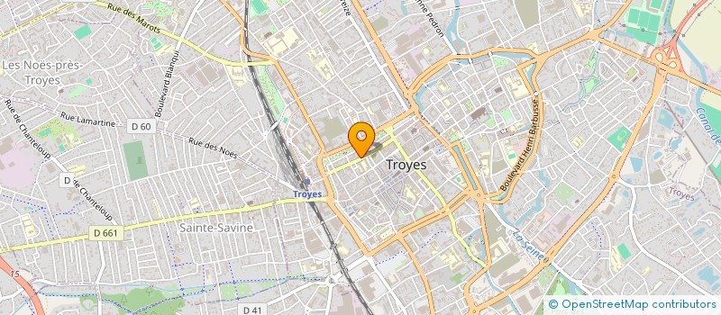 localisation de l'entreprise SCI ARGENCE à TROYES