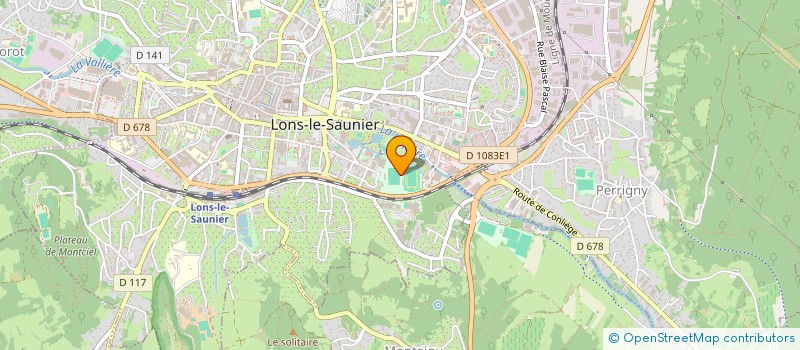 localisation de l'entreprise SCI ARGENTELLE 1973  LONS LE SAUNIER