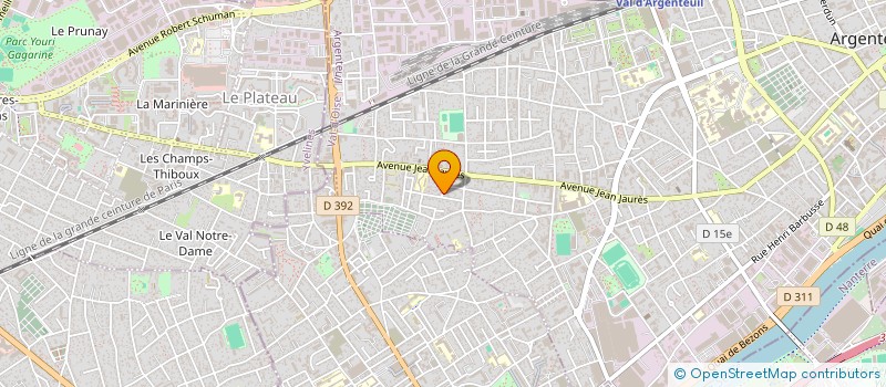 localisation de l'entreprise SCI ARGENTEUIL  ARGENTEUIL