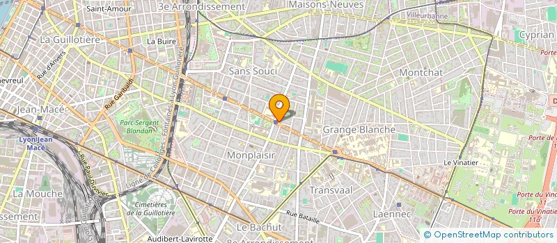 localisation de l'entreprise SCI ARGI LUMIERES  LYON