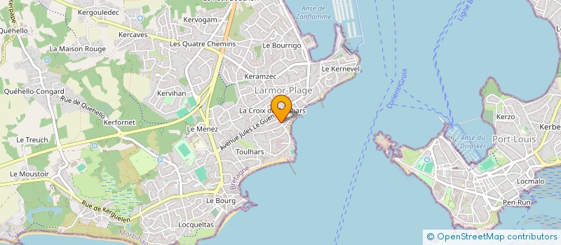 localisation de l'entreprise SCI ARGIC  LARMOR-PLAGE