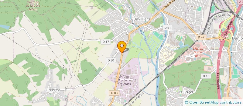 localisation de l'entreprise SCI ARGIESANS 2 à BAVILLIERS