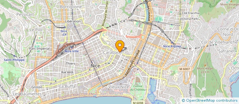 localisation de l'entreprise SCI ARGILA à NICE