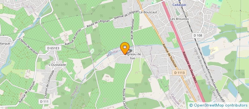 localisation de l'entreprise SCI ARGILAS  MARTILLAC